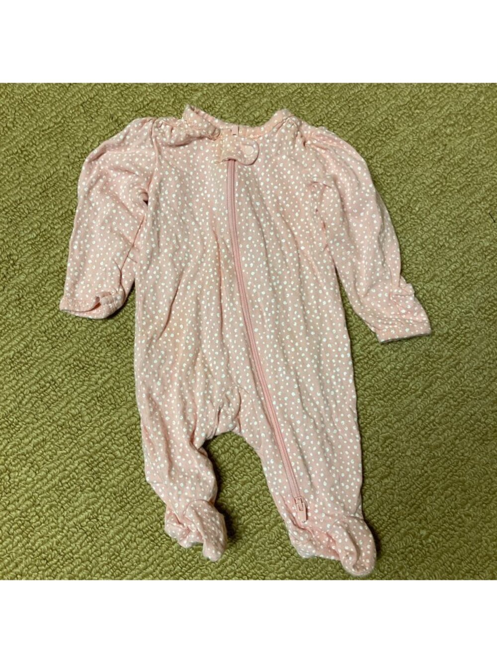 Carter's Just One You Outfit NB Newborn Pink White Polka Dot Hand Covers